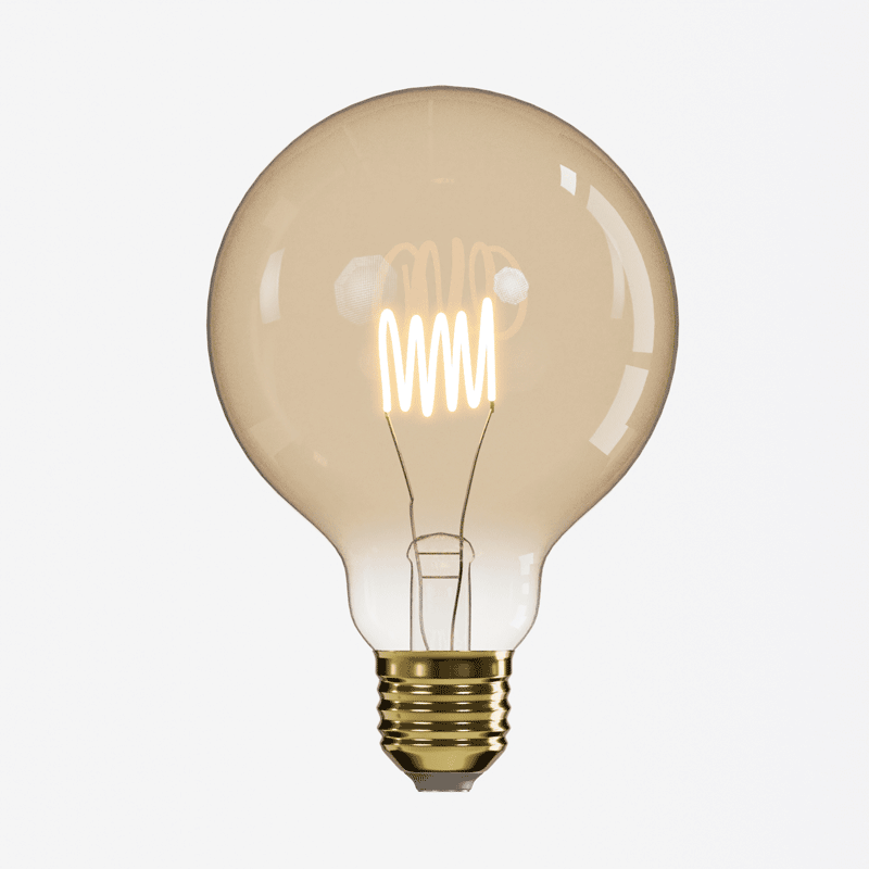 LED spiral filament light bulb vintage look E27 2.5 W 220 V 12.5x17 cm